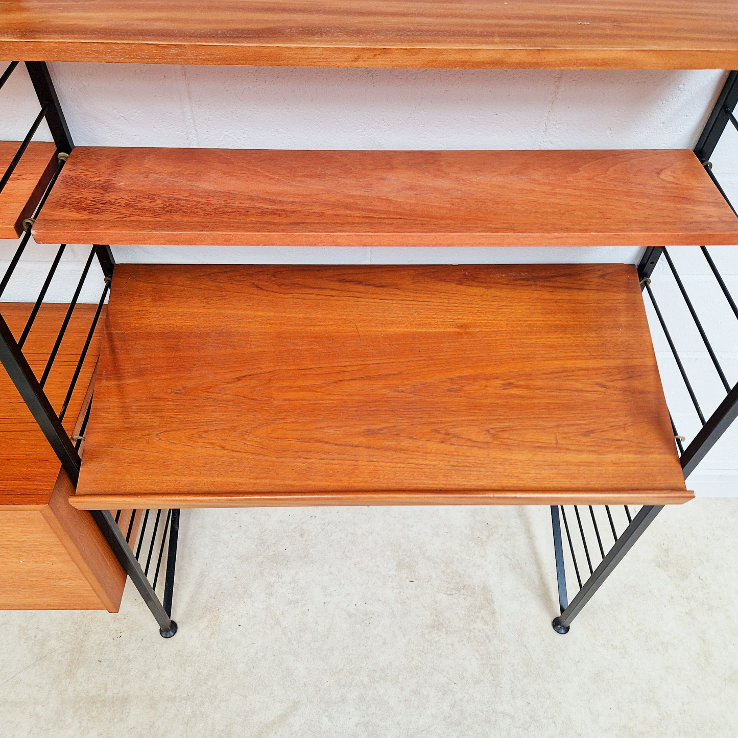 Robert Heal for Heal's Staples Ladderax Vintage 1960s Mid Century 2 Bay Danish Design Cabinet Sideboard