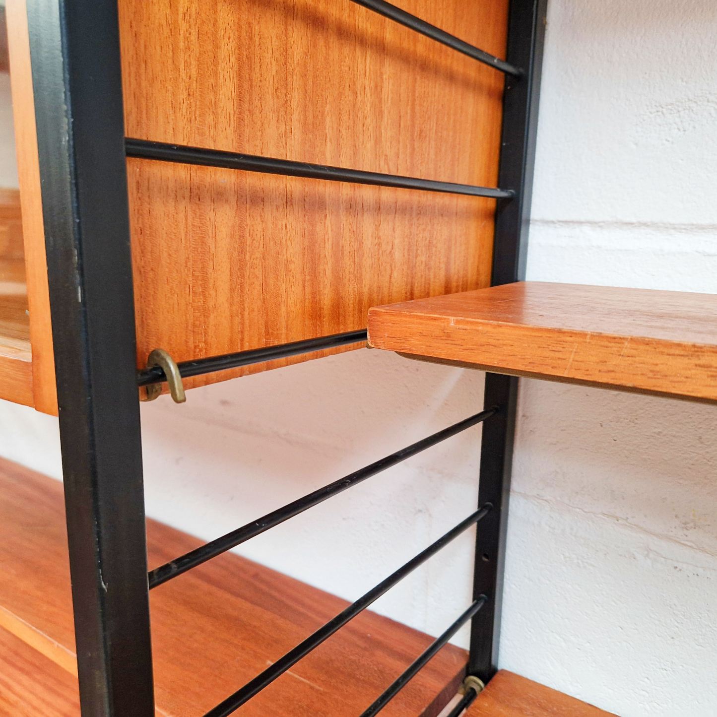 Robert Heal for Heal's Staples Ladderax Vintage 1960s Mid Century 2 Bay Danish Design Cabinet Sideboard