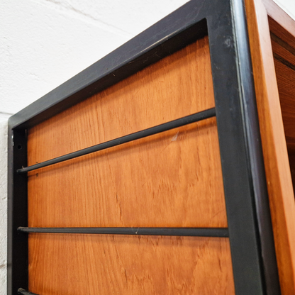 Robert Heal for Heal's Staples Ladderax Vintage 1960s Mid Century 2 Bay Danish Design Cabinet Sideboard