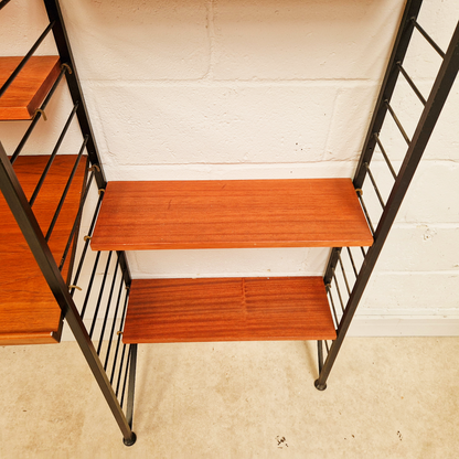 Robert Heal for Heal's Staples Ladderax Vintage 1960s Mid Century 3 Bay Danish Design Cabinet Sideboard
