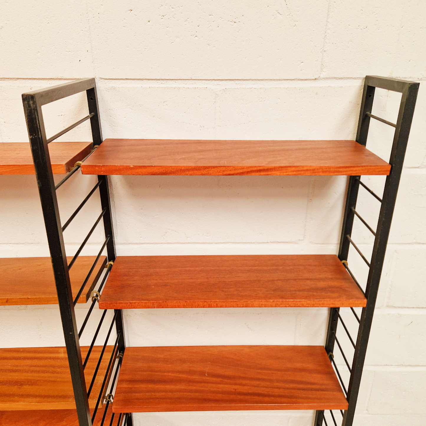 Robert Heal for Heal's Staples Ladderax Vintage 1960s Mid Century 3 Bay Danish Design Cabinet Sideboard
