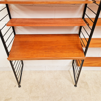 Robert Heal for Heal's Staples Ladderax Vintage 1960s Mid Century 2 Bay Danish Design Cabinet Sideboard