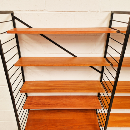 Robert Heal for Heal's Staples Ladderax Vintage 1960s Mid Century 2 Bay Danish Design Cabinet Sideboard