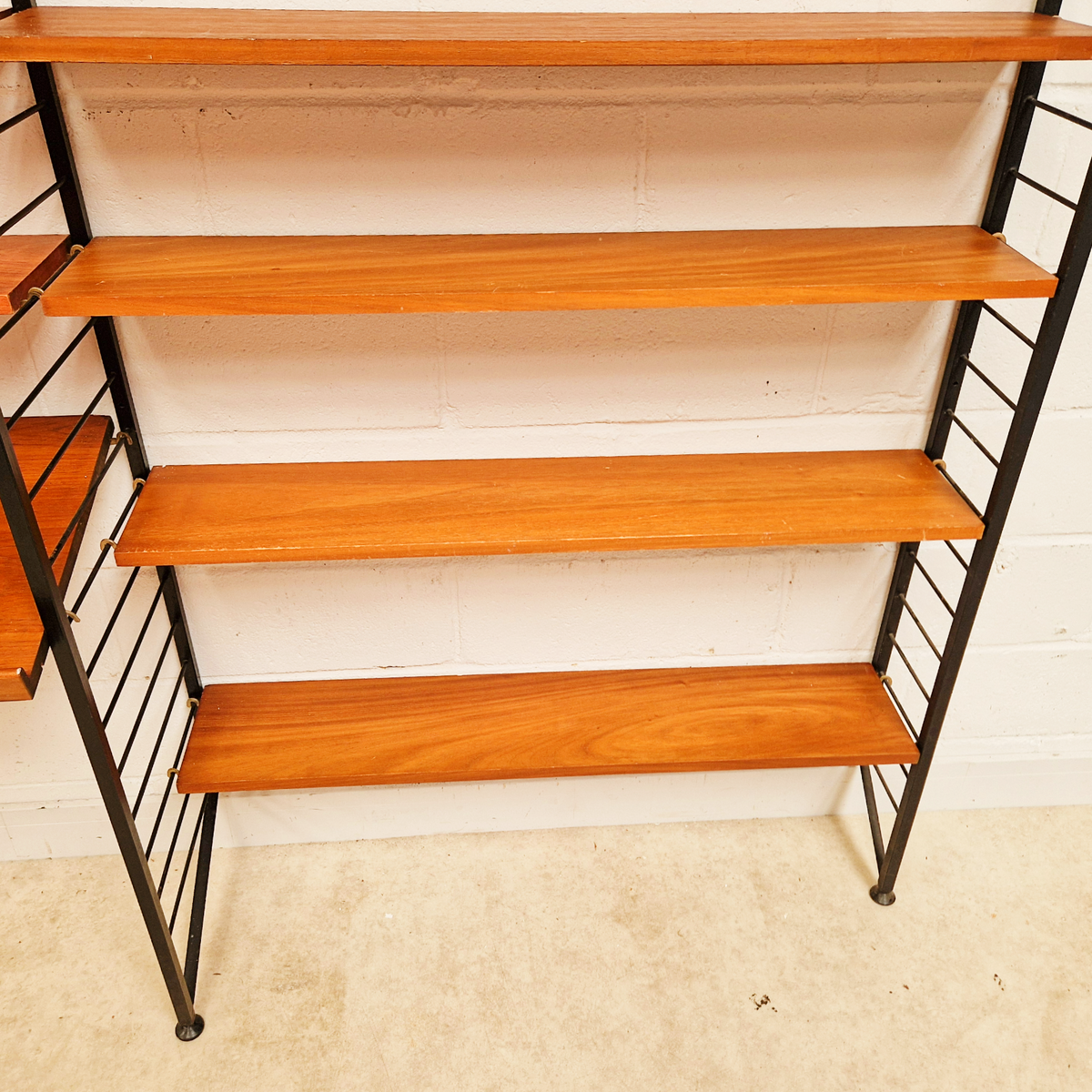Robert Heal for Heal's Staples Ladderax Vintage 1960s Mid Century 2 Bay Danish Design Cabinet Sideboard