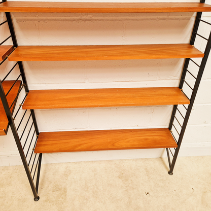 Robert Heal for Heal's Staples Ladderax Vintage 1960s Mid Century 2 Bay Danish Design Cabinet Sideboard