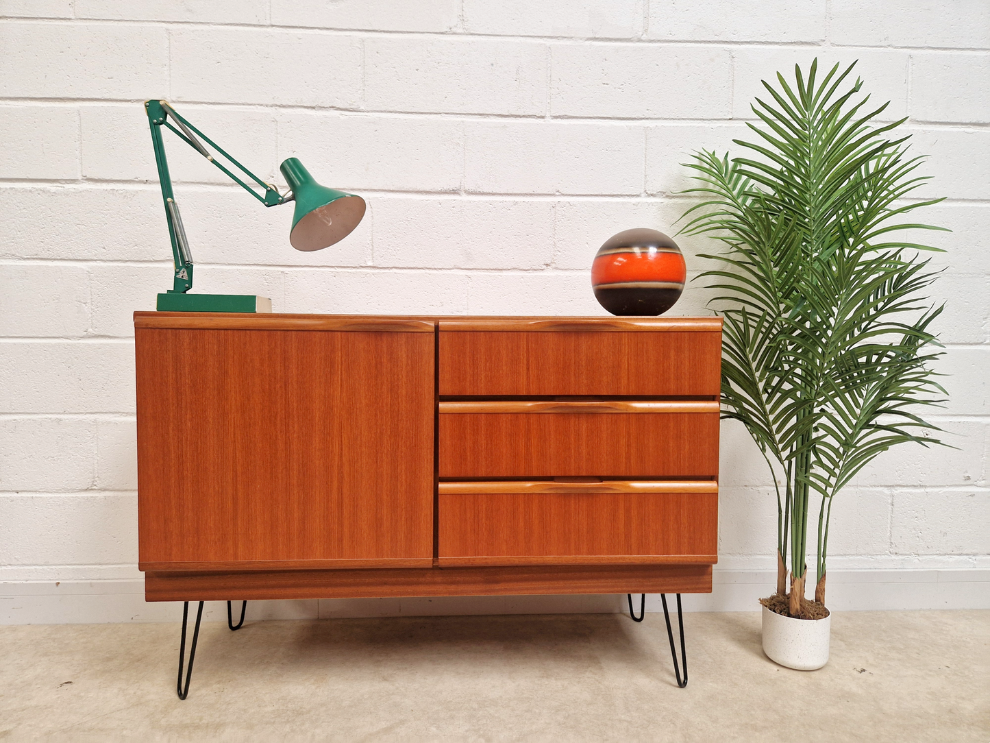 McIntosh Vintage Mid Century Medium Teak Danish Design Compact Sideboard