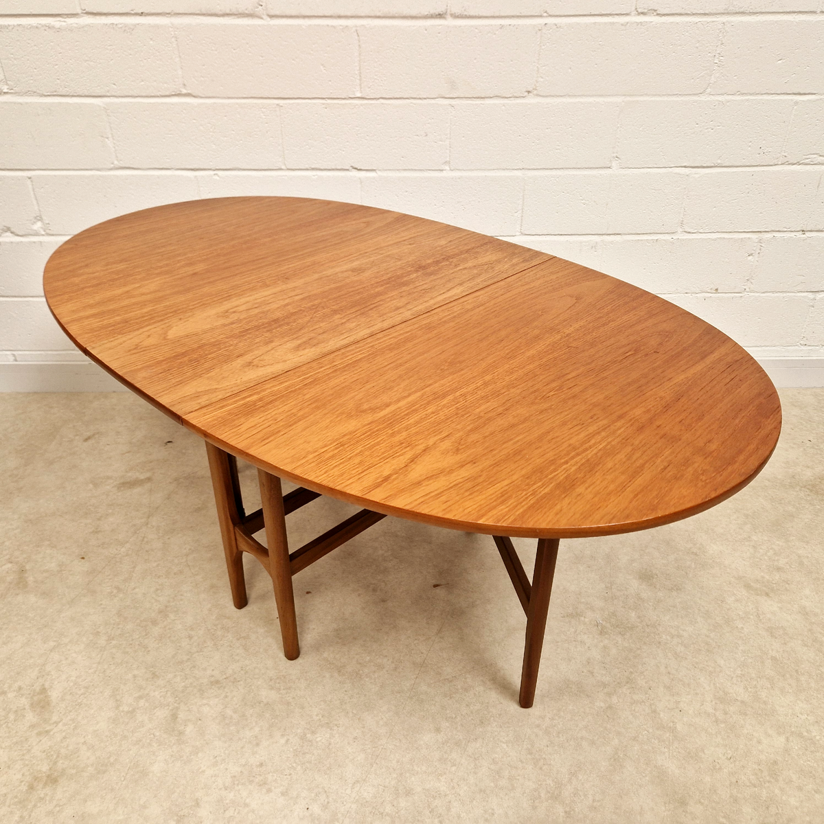 Nathan Vintage Mid Century Teak Danish Design Drop Leaf Dining Table