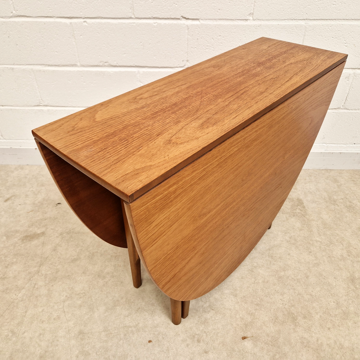 Nathan Vintage Mid Century Teak Danish Design Drop Leaf Dining Table