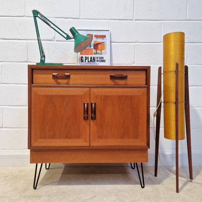 G Plan Sierra Red Label Vintage Mid Century Pyramid Teak Retro Compact Sideboard