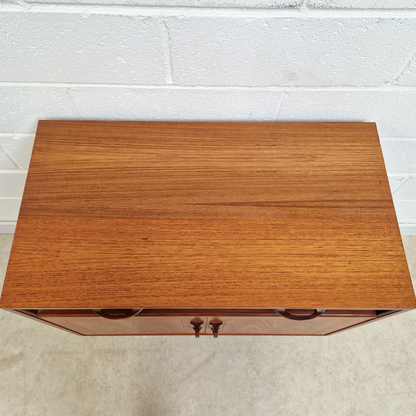 G Plan Sierra Red Label Vintage Mid Century Pyramid Teak Retro Compact Sideboard