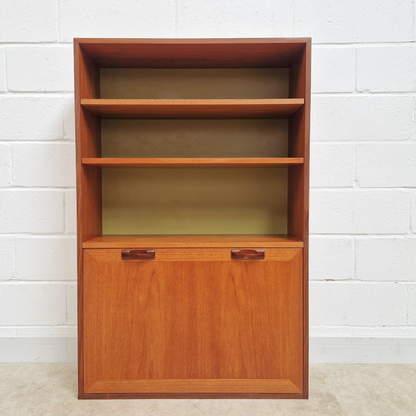 G Plan Sierra Red Label Vintage Mid Century Bookcase Drinks Cabinet