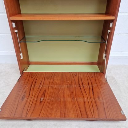 G Plan Sierra Red Label Vintage Mid Century Bookcase Drinks Cabinet