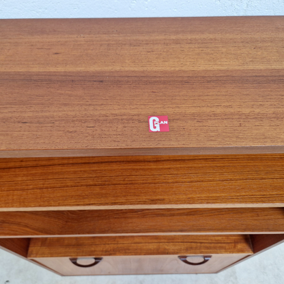 G Plan Sierra Red Label Vintage Mid Century Bookcase Drinks Cabinet