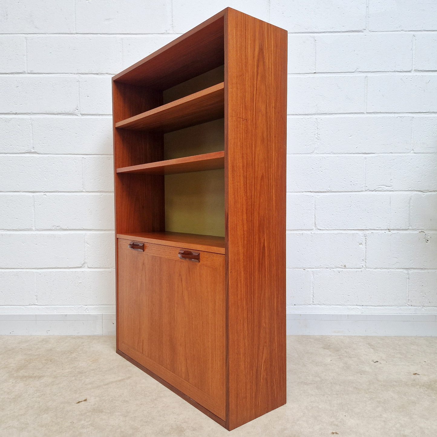 G Plan Sierra Red Label Vintage Mid Century Bookcase Drinks Cabinet