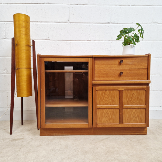 Nathan Parker Knoll Vintage Mid Century Entertainment Unit LP Record Player Cabinet