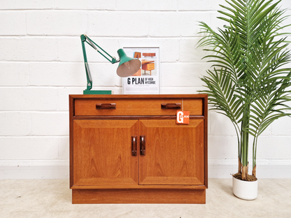 G Plan Sierra Red Label Vintage Compact Mid Century Teak Retro Compact Sideboard