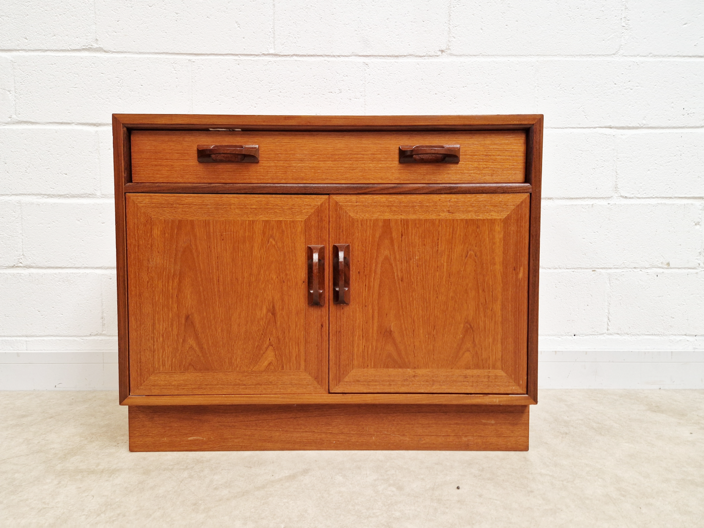 G Plan Sierra Red Label Vintage Compact Mid Century Teak Retro Compact Sideboard