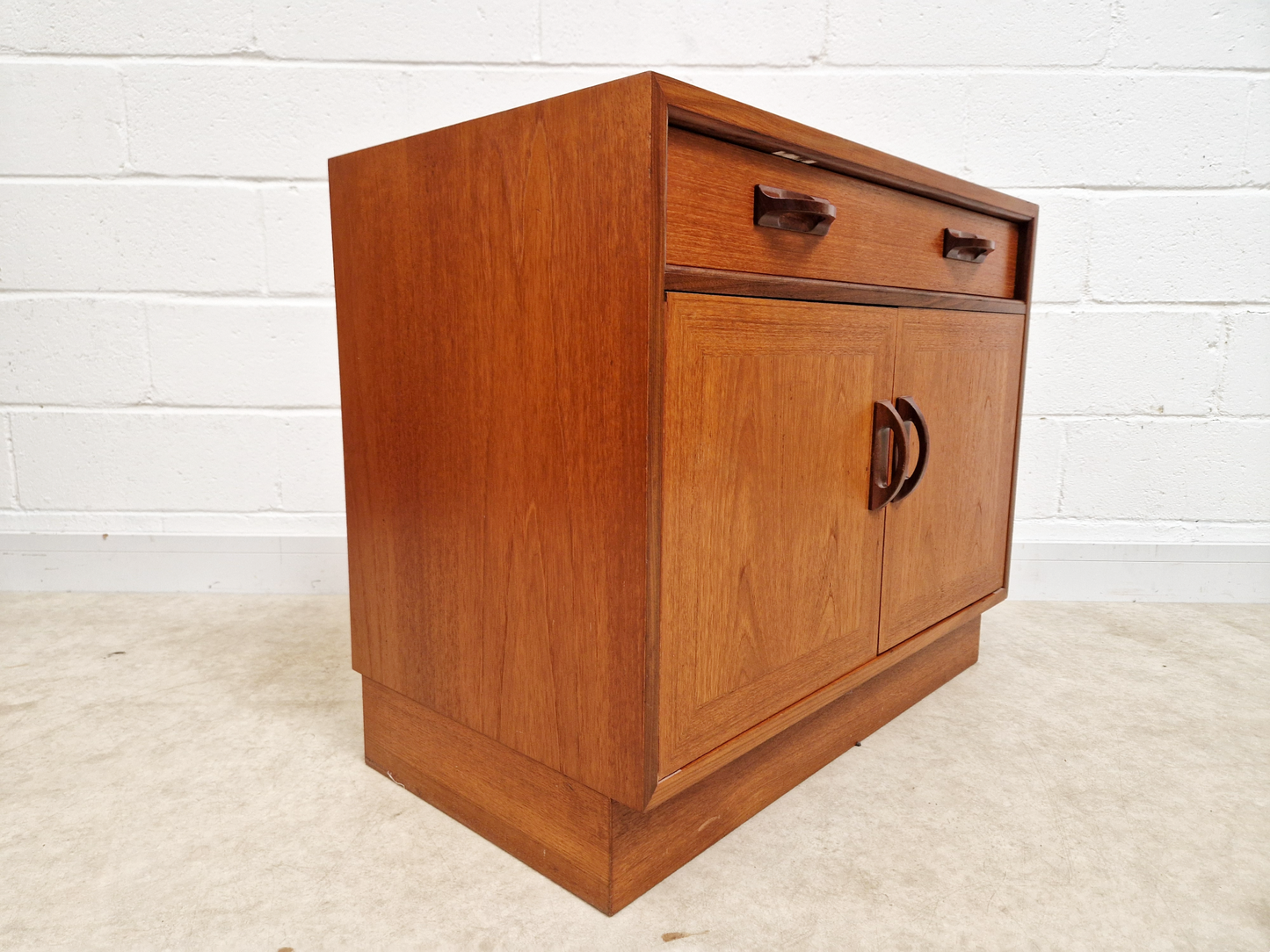 G Plan Sierra Red Label Vintage Compact Mid Century Teak Retro Compact Sideboard