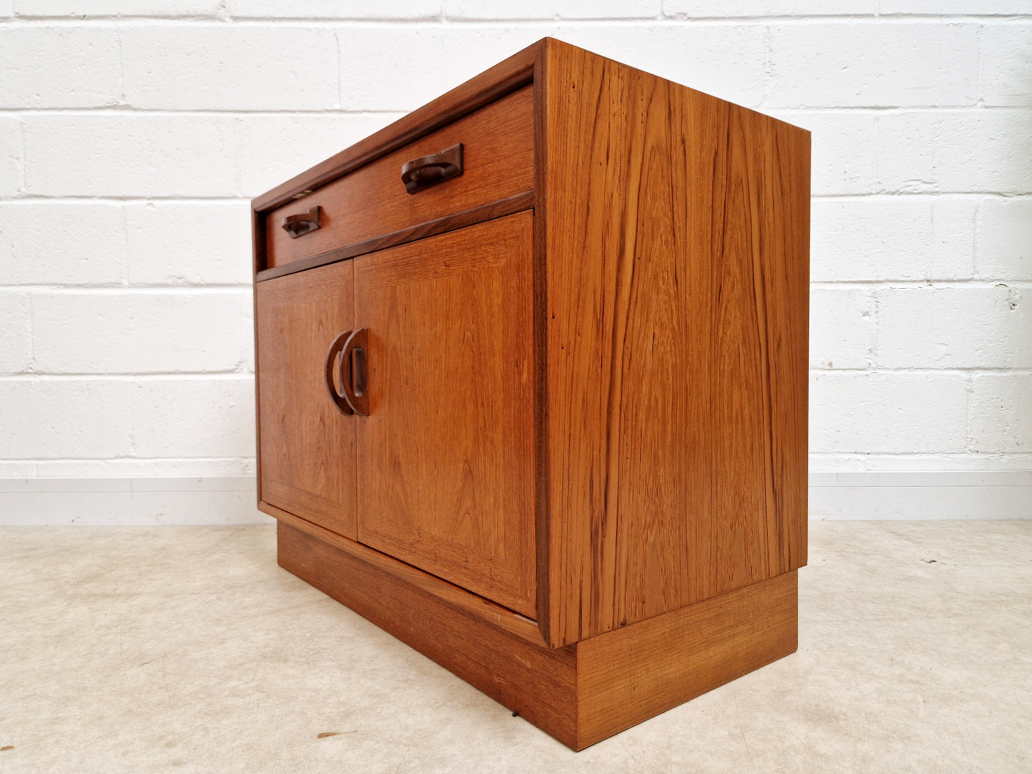 G Plan Sierra Red Label Vintage Compact Mid Century Teak Retro Compact Sideboard