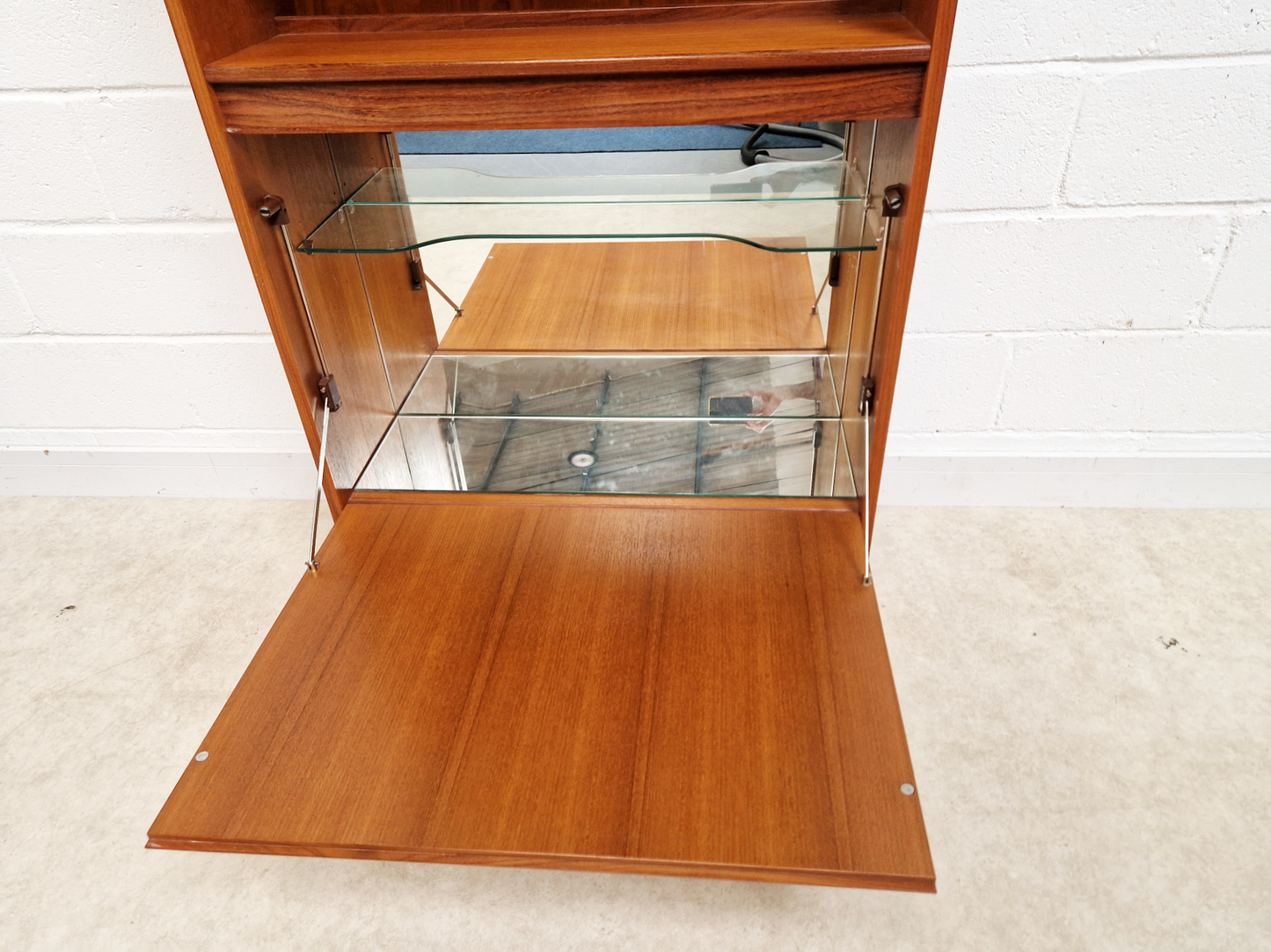 G Plan Fresco Vintage Mid Century Danish Design Bookcase Sideboard Drinks Cabinet Combination