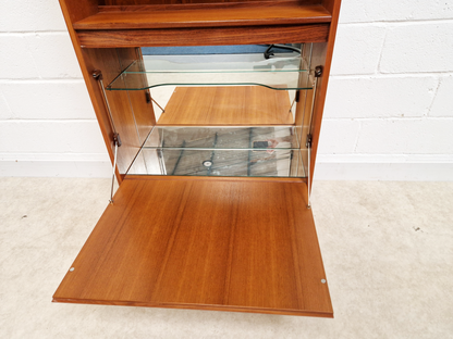 G Plan Fresco Vintage Mid Century Danish Design Bookcase Sideboard Drinks Cabinet Combination