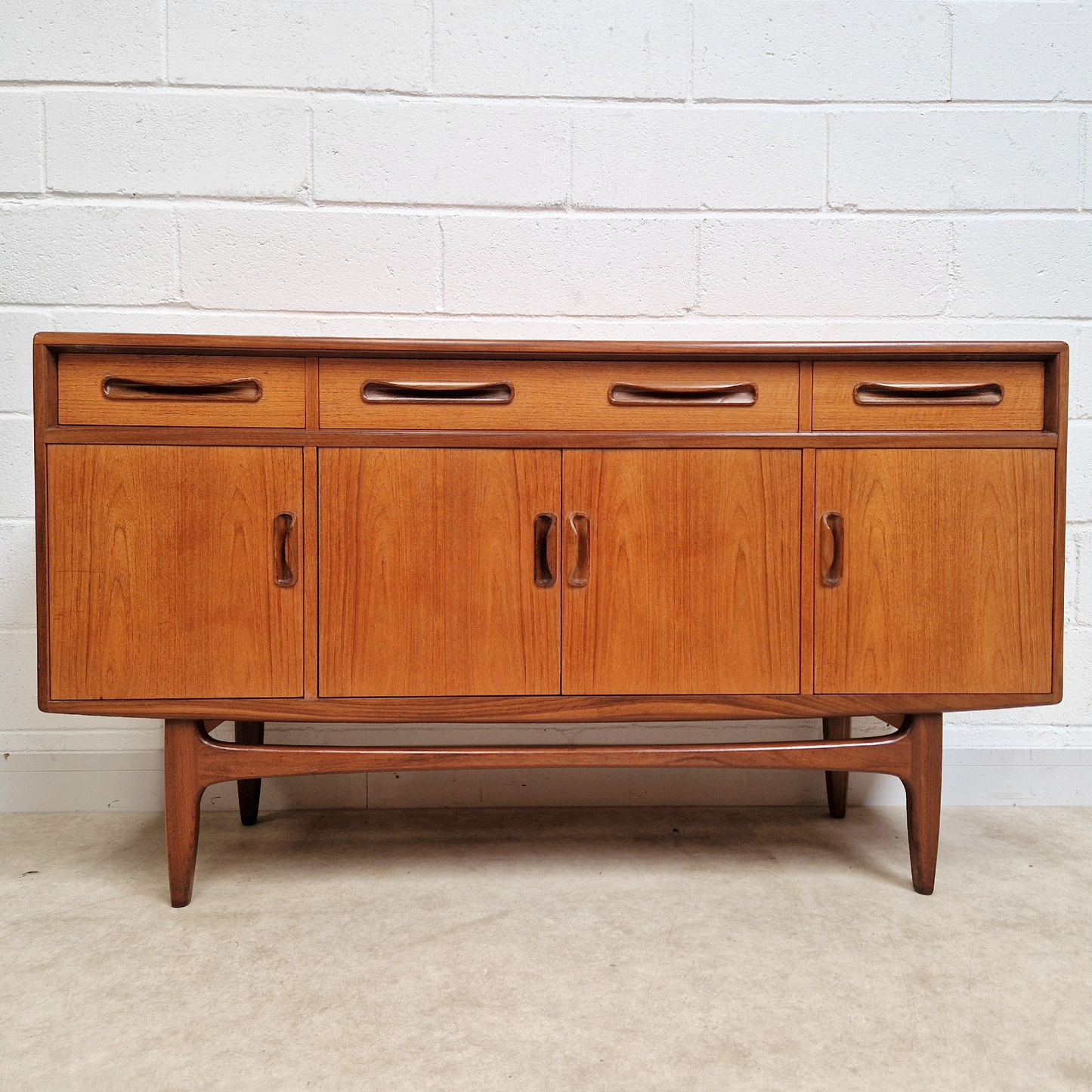 V.B Wilkins G Plan Fresco Pyramid Teak Vintage Danish Design Mid Century Sideboard Credenza