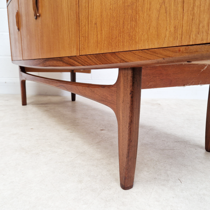 V.B Wilkins G Plan Fresco Pyramid Teak Vintage Danish Design Mid Century Sideboard Credenza