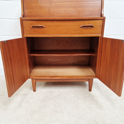 Jentique Vintage Mid Century Medium Teak 1960s Danish Design Writing Bureau Sideboard