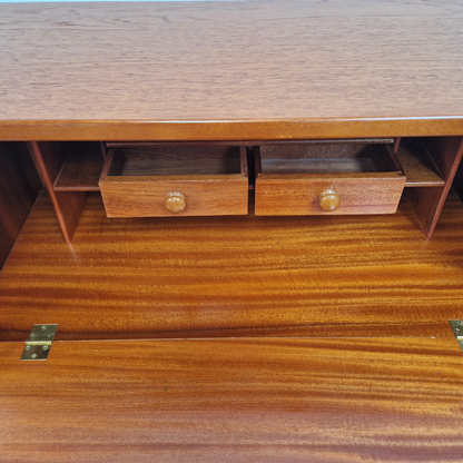 Jentique Vintage Mid Century Medium Teak 1960s Danish Design Writing Bureau Sideboard