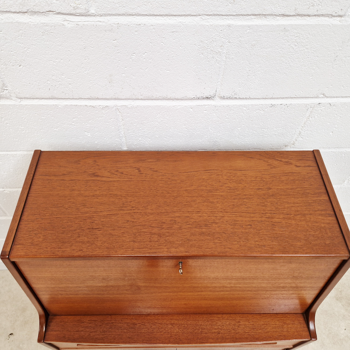 Jentique Vintage Mid Century Medium Teak 1960s Danish Design Writing Bureau Sideboard