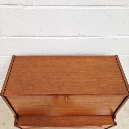 Jentique Vintage Mid Century Medium Teak 1960s Danish Design Writing Bureau Sideboard