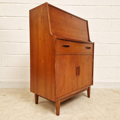 Jentique Vintage Mid Century Medium Teak 1960s Danish Design Writing Bureau Sideboard