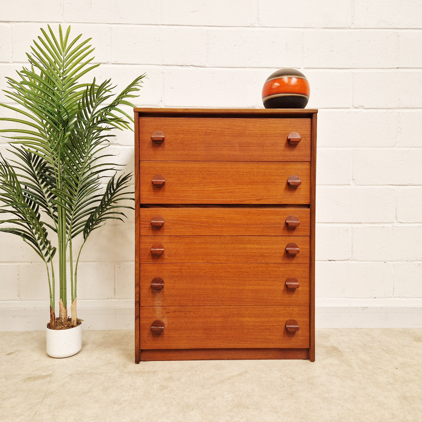 John & Silvia Read Stag Cantata Vintage Mid Century Danish Design Chest Drawers