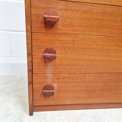 John & Silvia Read Stag Cantata Vintage Mid Century Danish Design Chest Drawers
