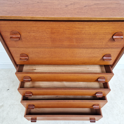 John & Silvia Read Stag Cantata Vintage Mid Century Danish Design Chest Drawers