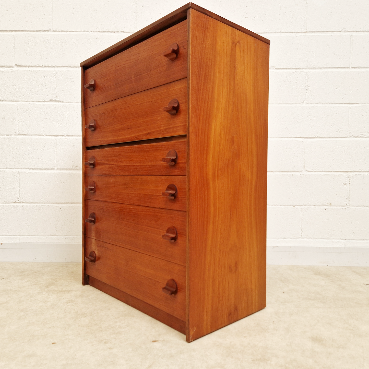 John & Silvia Read Stag Cantata Vintage Mid Century Danish Design Chest Drawers