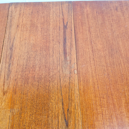 Vintage Mid Century 1960s Teak Danish Design Drop Leaf Dining Table