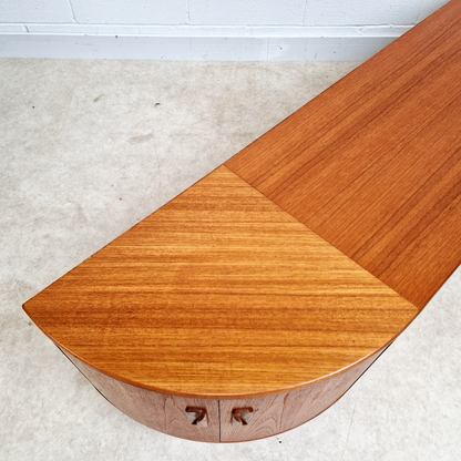 G Plan Fresco Vintage Mid Century Pyramid Teak Danish Design Extended Sideboard LP Storage PG339