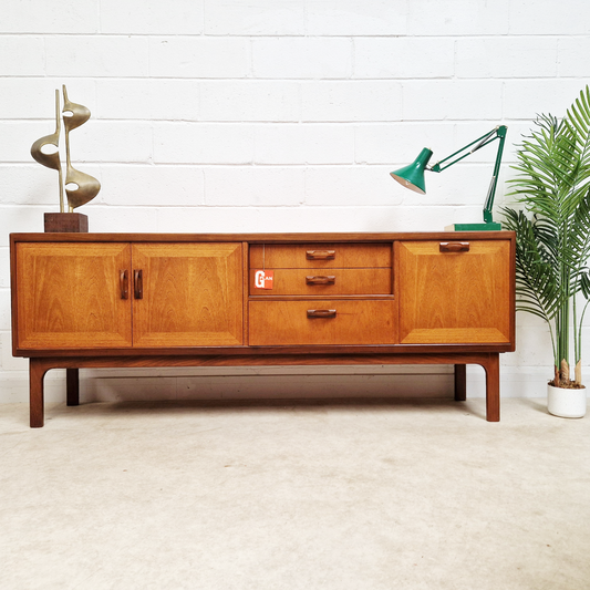 G Plan Sierra Red Label Vintage Mid Century Teak Danish Design Retro Long John Sideboard PG332