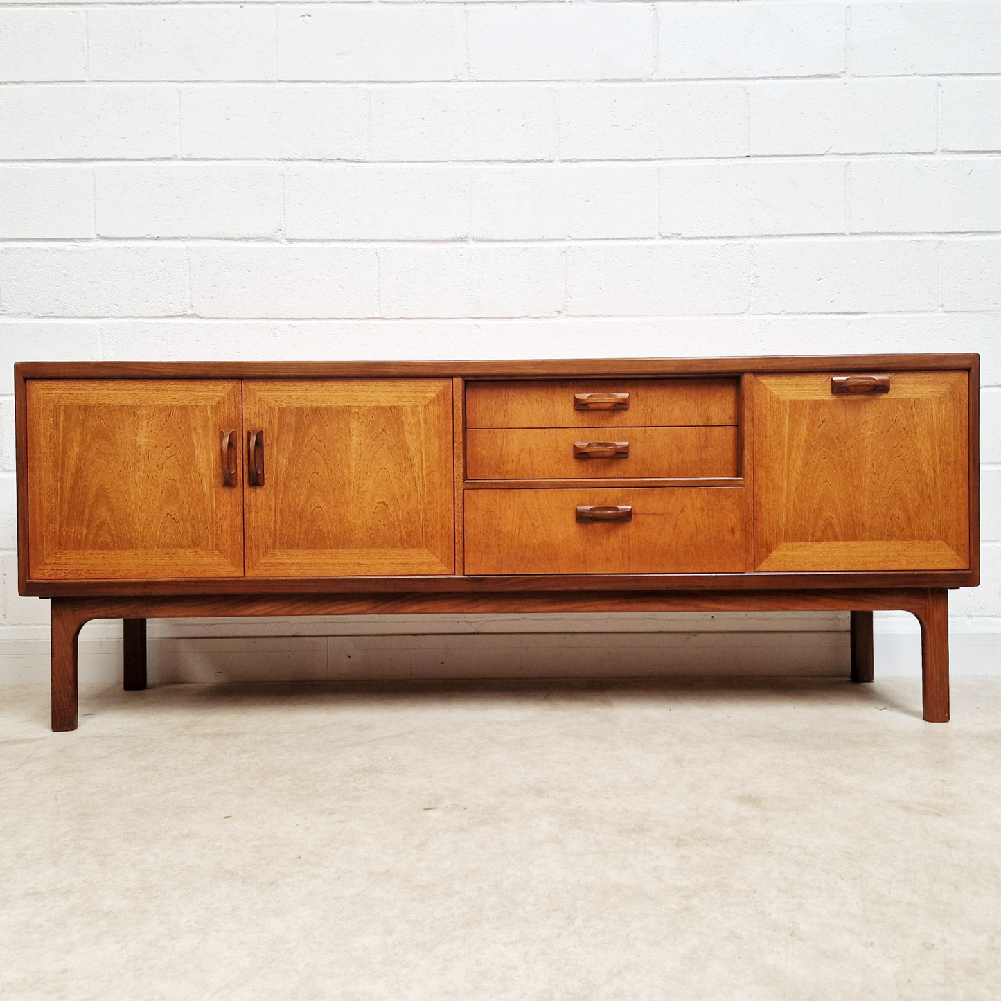 G Plan Sierra Red Label Vintage Mid Century Teak Danish Design Retro Long John Sideboard PG332