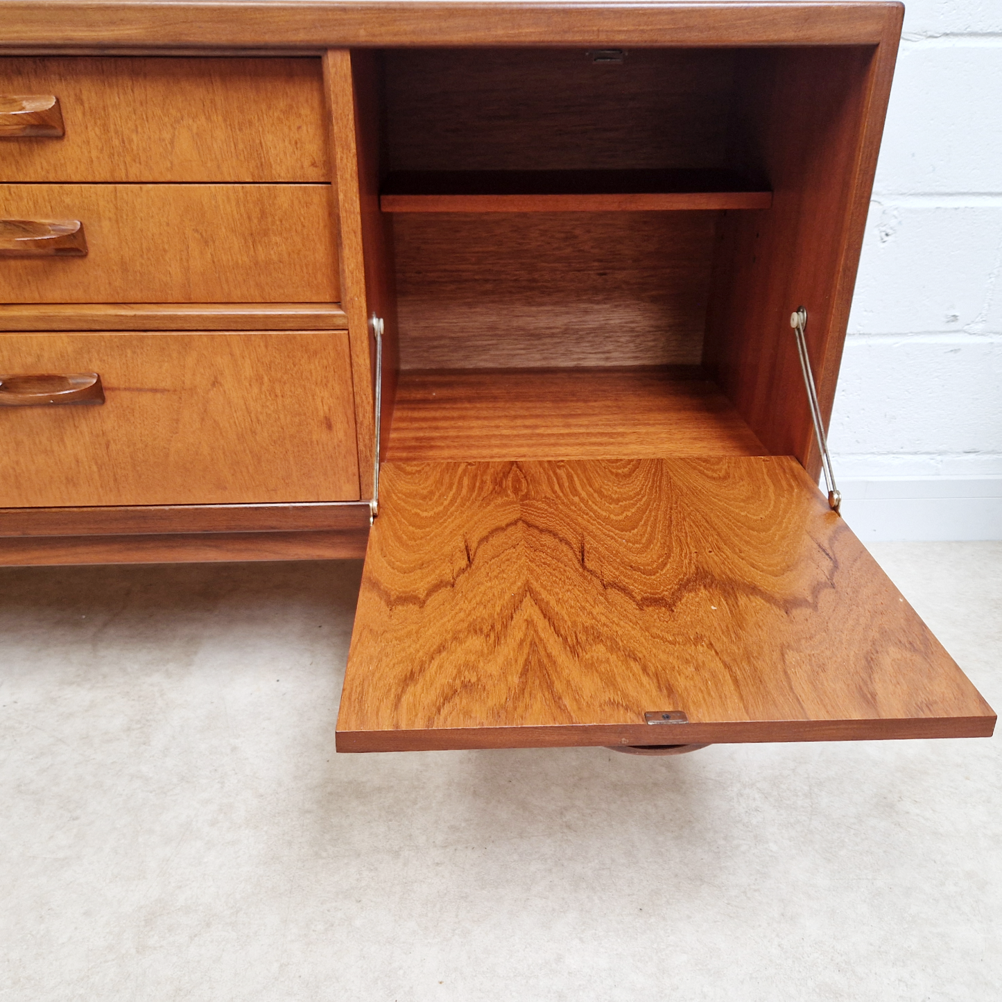 G Plan Sierra Red Label Vintage Mid Century Teak Danish Design Retro Long John Sideboard PG332