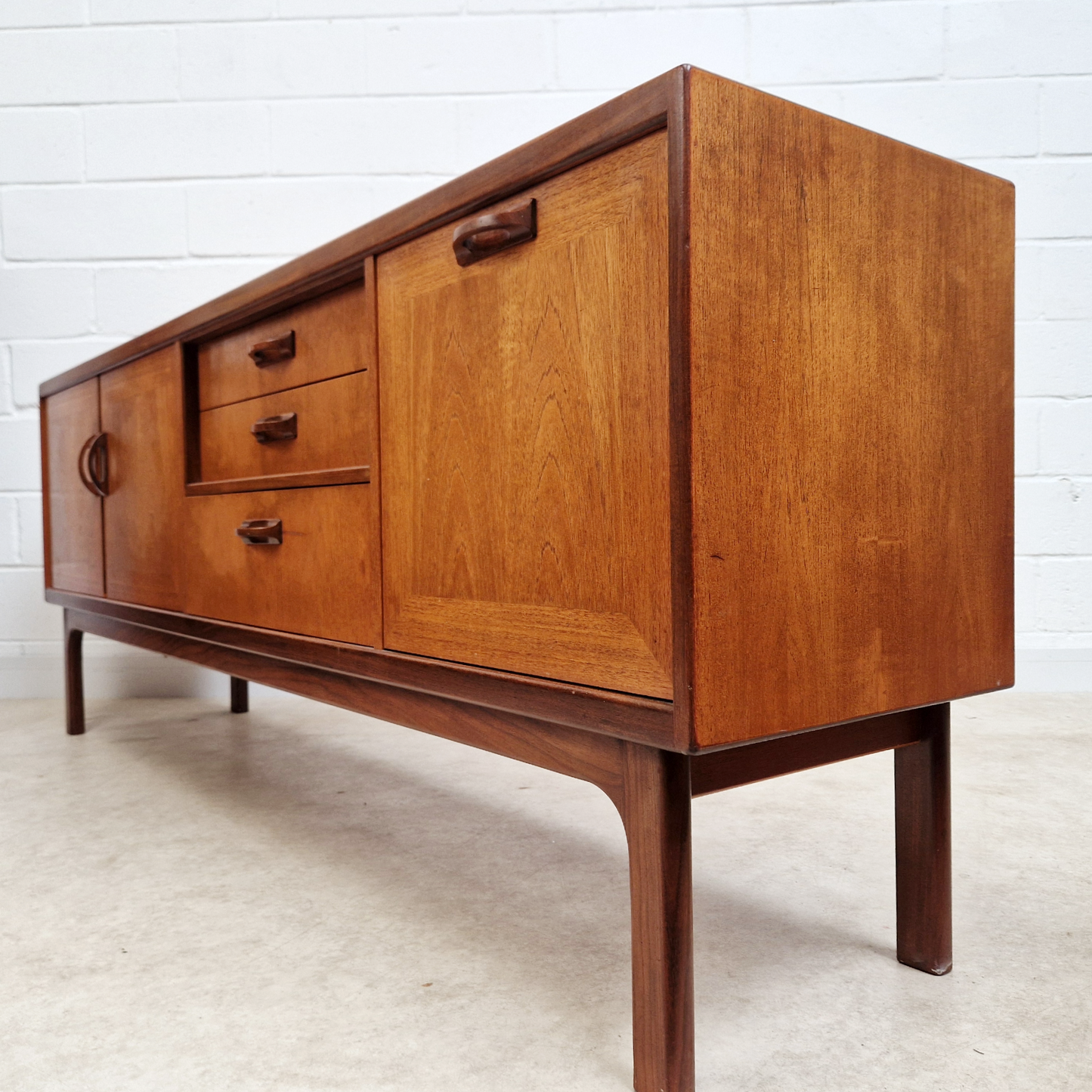 G Plan Sierra Red Label Vintage Mid Century Teak Danish Design Retro Long John Sideboard PG332