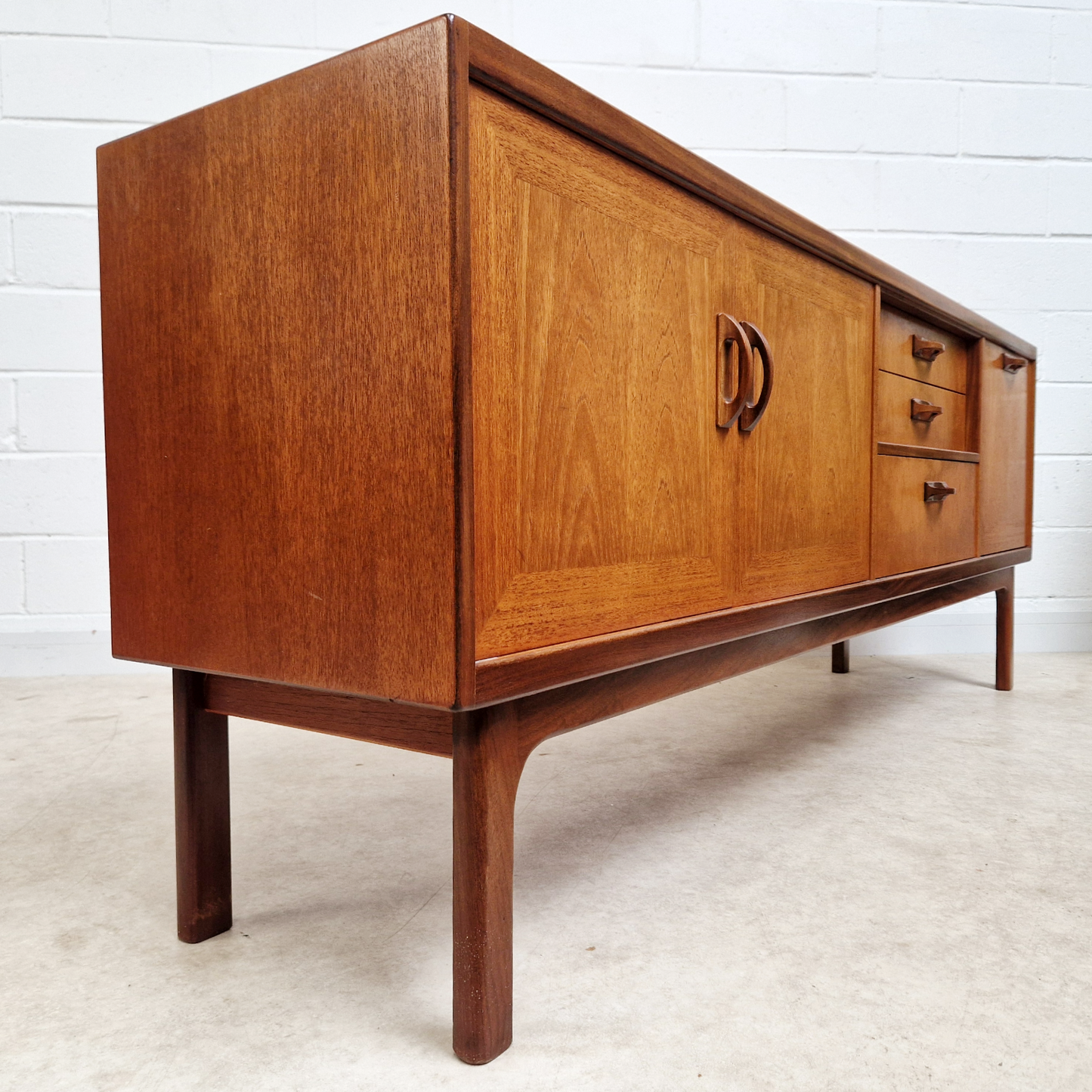 G Plan Sierra Red Label Vintage Mid Century Teak Danish Design Retro Long John Sideboard PG332