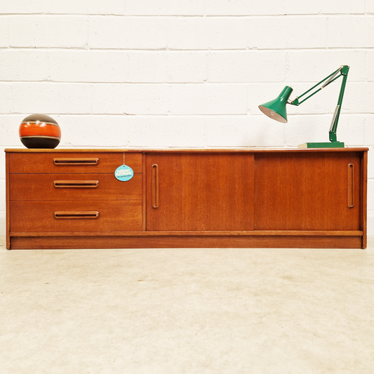 Nathan Vintage Mid Century Medium Teak Sideboard Entertainment Centre