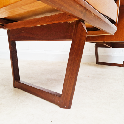 White & Newton Vintage Mid Century Nordic Design Desk Vanity