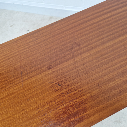 Gunther Hoffsted for Uniflex Vintage Mid Century Teak & Walnut 1960s Danish Design Desk PG341