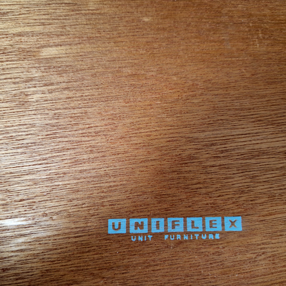 Gunther Hoffsted for Uniflex Vintage Mid Century Teak & Walnut 1960s Danish Design Desk PG341
