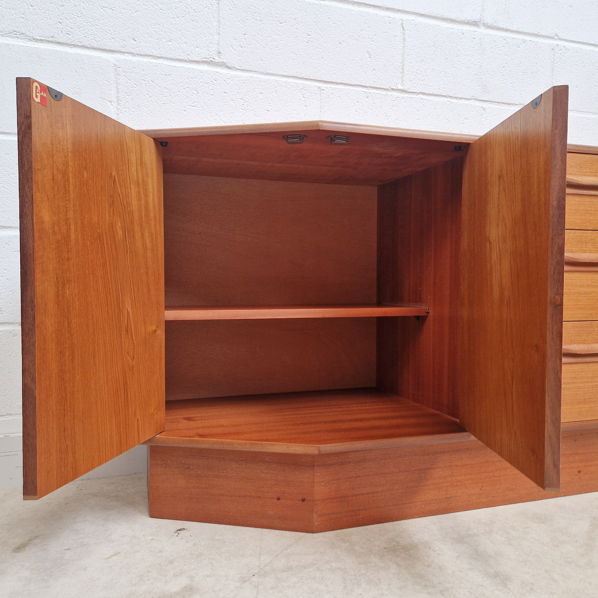V.B Wilkins G Plan Red Label Vintage Mid Century Danish Design Sideboard Credenza PG318