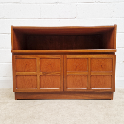 Nathan Vintage Mid Century Medium Teak Compact Sideboard Entertainment Unit