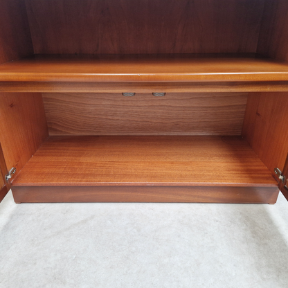 Nathan Vintage Mid Century Medium Teak Compact Sideboard Entertainment Unit